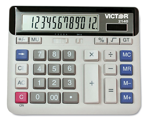Victor Calculadora De Negocios De Escritorio 2140, Lcd De 12
