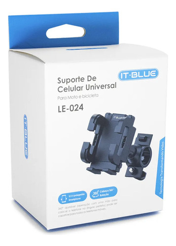 Suporte De Celular Para Moto Ou Bicicleta Le-024 Ite-blue