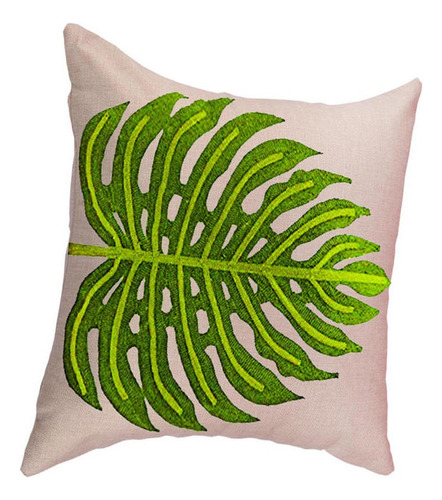 43*43cm Nepal Hoja De Bordado De Algodón De Lino De La Funda