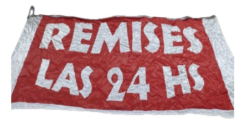 Bandera Remises 24 Horas Roja 150x70cm