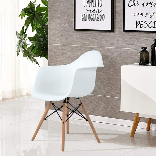 Imagen 6 de 7 de Set De 2 Silla De Comedor Home Office Kohler Eames Blanca