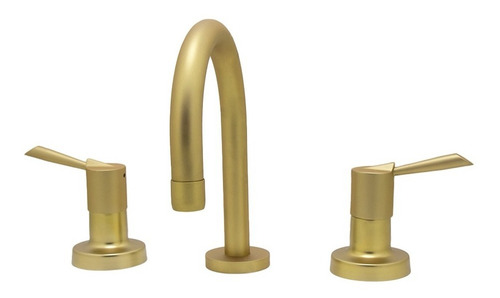 Torneira Pia Misturador Banheiro Mesa Dourado Fosco Luxo 1/4 Cor Dourado Fosco (gold Fosco)