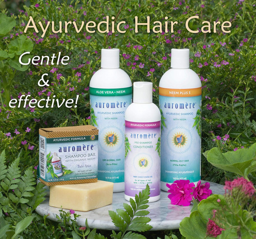 Shampoo Ayurvédico Auromere, Aloe Vera Neem Vegan, Não Usar