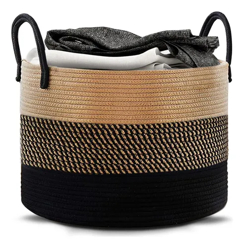 Cesto Ropa Sucia Grande 105l - Jute Marrón