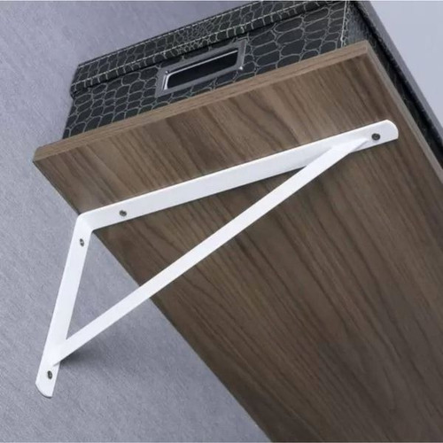 Mão Francesa Kit 12 Branca 30cm + Kit Fixação Envio Imediato