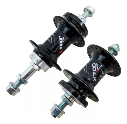 Par De Cubos Viper X700 Freio A Disco 28 Furos C/ Rolamento