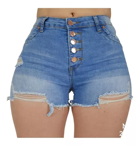 Shorts Jeans Mujer Elasticado