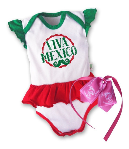  Disfraz Bebe Vestido - Niña Viva Mexico - Moño Real Charro