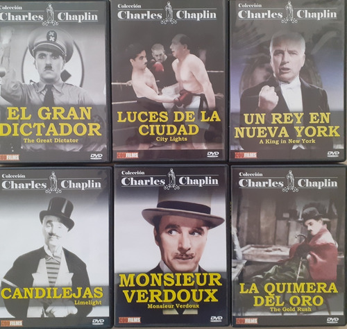 Pack Chaplin - 6 Películas - Cinehome Originales