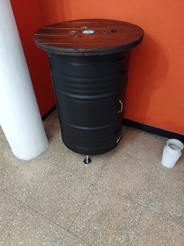 Imagen 8 de 10 de Mini Bar Realizado Con Tambor Reciclado - Valor X Seña..