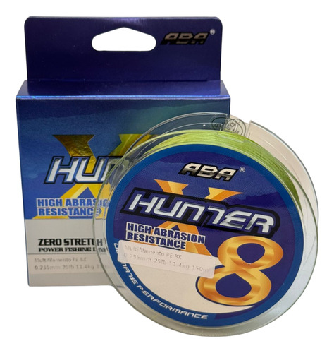 Linha Multi Hunter 8x 0,128mm 11lbs/4,95kg - 150m Verde