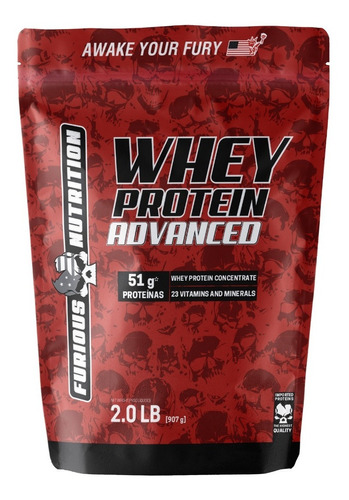 Whey Protein Advanced 907g Refil Chocolate Furious Nutrition