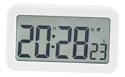 Reloj Digital Con Temporizador De Cuenta , Reloj Blanco