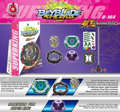 Beyblade Burst Superking B-164 Curse Satan Trompo Silas