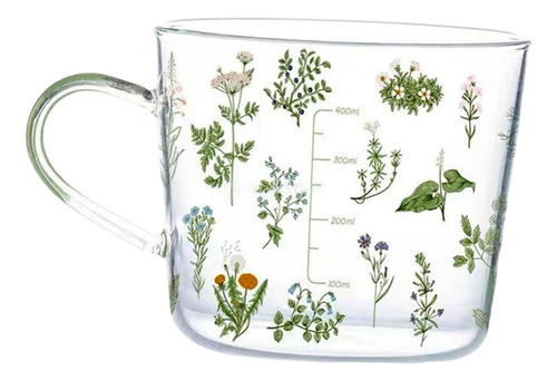 Tazas De Cristal Impresas Claras Con La Taza De Café De Los