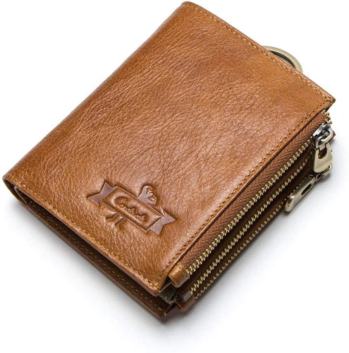 Contacts Rfid - Monedero Con Doble Cremallera Para Hombre (p