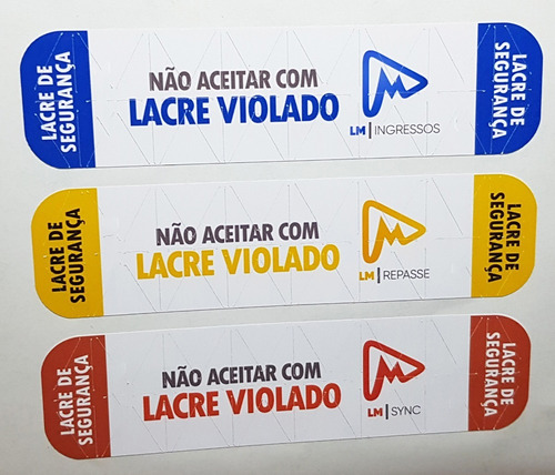 Lacre De Segurança Personalizado - (13,5 X 3,5 Cm) - 1.080un