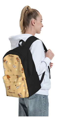. Mochila Con Estampado For Viajes Al Aire Libre Rilakkuma