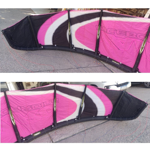 Imagen 4 de 9 de Kite Con Barra Mochila Vairo Pulsion 9 M Usado Sin Detalles