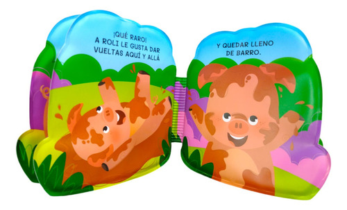 Libro Para El Baño Infantil Bañar A Un Cerdito Con Chifle Hojas De Goma Editorial School Fun La Hora Del Baño Es Mucho Más Divertida