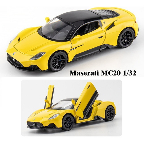 Fiat Supercoches Maserati Mc20 Miniatura Metal Coche 1/32