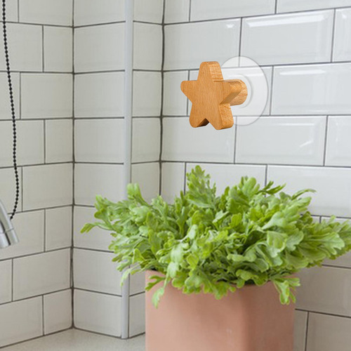 Organizador De Gancho De Pared De Madera Moderno Estrella