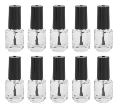 Botella De Vidrio Para Esmalte De Uñas, 10 Piezas, 5 Ml, Cep