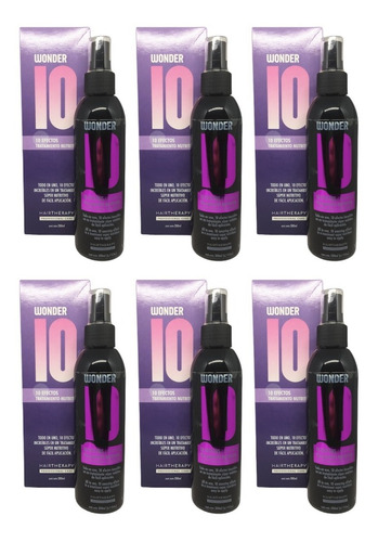 Wonder 10 Tratamiento Nutritivo Efectos Hair Therapy 6 Unid.