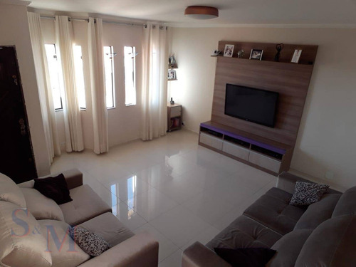 Imagem 1 de 12 de Sobrado Com 3 Dormitórios À Venda, 196 M² Por R$ 680.000,00 - Parque Novo Oratório - Santo André/sp - So0456