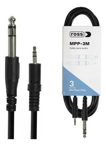 Cable PLUG-PLUG ESTEREO ECONOMICO - 3m ROSS