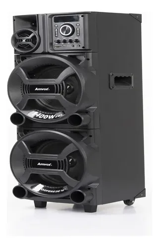 Caixa Amplificada Amvox Aca 1402 Titan Black Bivolt 1400w