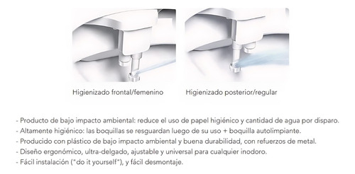 Bidet Adaptable 2 Alturas De Chorro