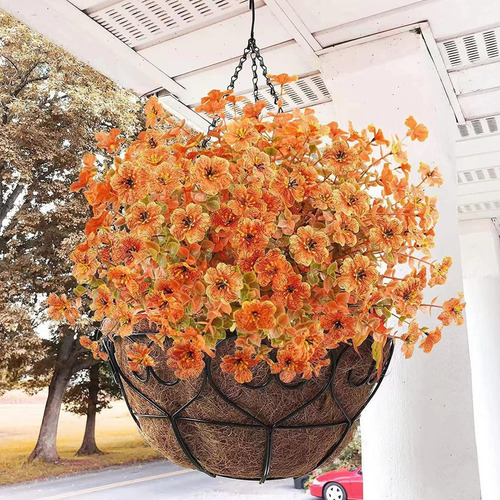 Flores Artificiales De Otoño Plantas De Otoño Falsas Decorac