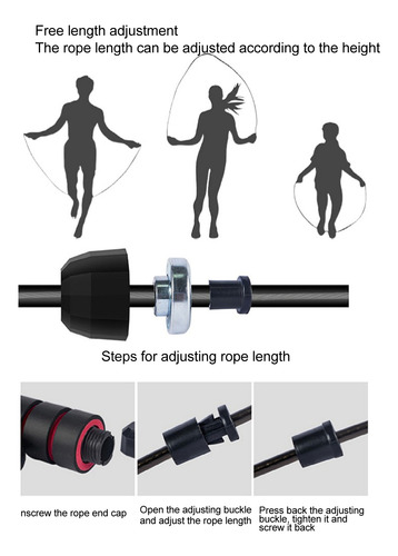 Cuerda Para Saltar Ajustable Para Fitness Entrenamiento