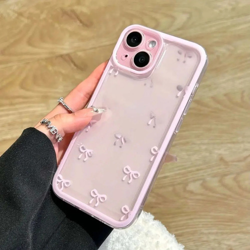 Cnn Funda Transparente Resistente Y Portátil For iPhone -