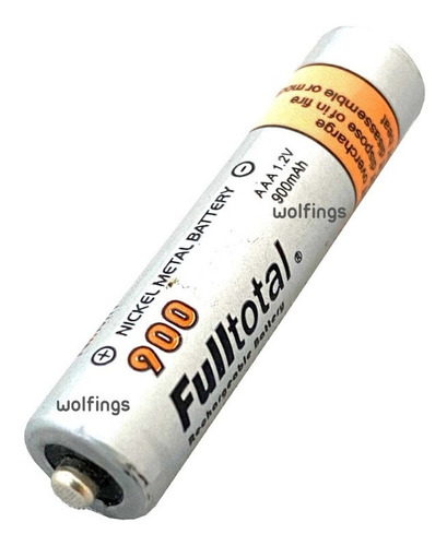 Imagen 7 de 8 de Blister X2 Pilas Baterias Aaa Recargable 900 Mah Fulltotal