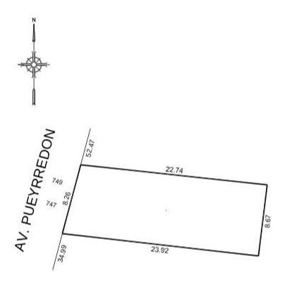 Imagen 3 de 3 de Av. Pueyrredon Al 700 Y Tucuman 8,66 X 24 Apto 2000 M2 Vendibles Codigo Nuevo