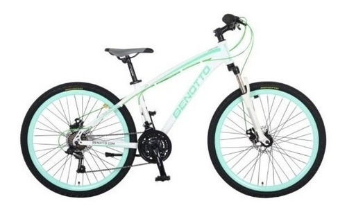 Bicicleta Benotto Landstar Mtb Aluminio R26 21v Dama Blanca