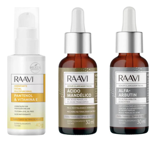 Kit Clareador Raavi - Cuidados Com A Pele