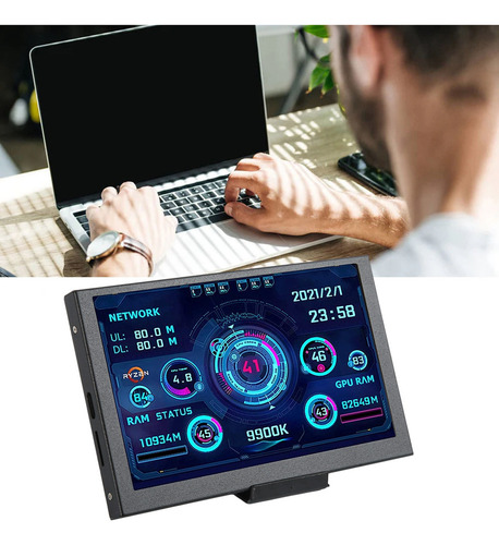 Monitor De Datos De Cpu De Pc De 5 Pulgadas Ips Usb Tipo C P