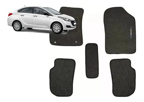 Jogo Tapetes Ecotap Soft Carpete Hyundai Hb20s 14/... 5pcs