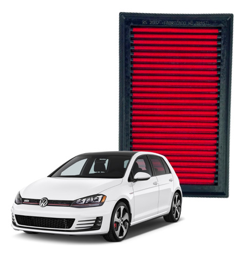 Filtro De Ar Esportivo Rs Golf Gti 2.0 2013 Á 2019