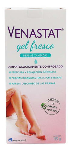  Gel Fresco Venastat Relajación y Frescura en las piernas 115g