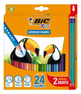 Bic Lapices De Colores Evolution 24 Piezas +dos Lapices Orig