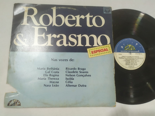Lp Vinil - Roberto E Erasmo Nas Vozes De... Especial 