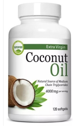 Coconut Oil Extra Virgen Aceite De Coco 120 Capsulas