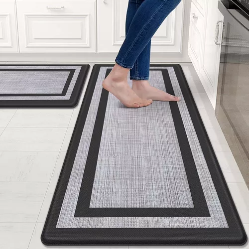 Alfombras de cocina de café para piso, 2 piezas, tapete antifatiga para  cocina, tapetes de cocina para delante del fregadero y cocina mate para  estar