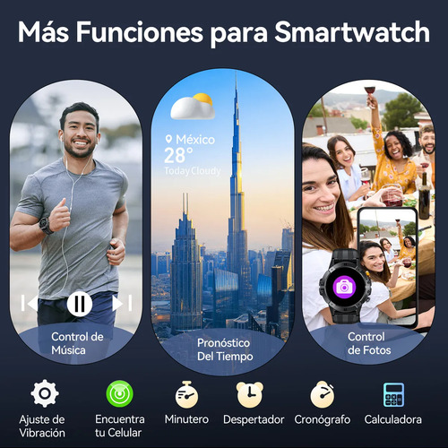 Cubot Reloj Smartwatch C29 Resistente Al Agua Negro Mesh Negro Negro