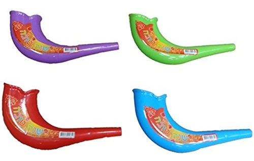 Rosh Hashanah Coloridos Shofars De Plástico De Juguete, Paqu