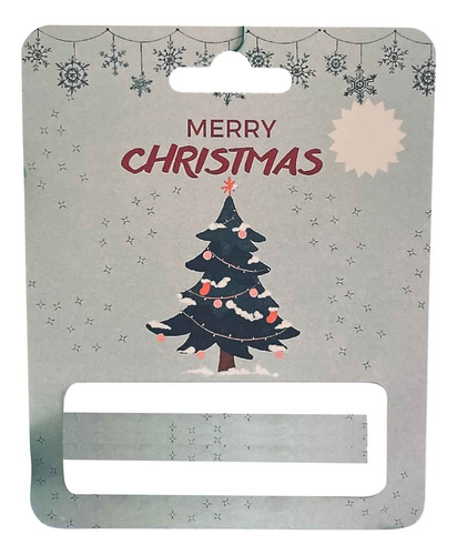 Tarjeta De Dinero O Christmas Con Colgante De Árbol De Navid